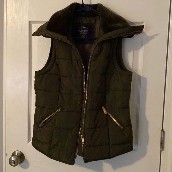 Cavalini Jackets & Blazers - Dark green puffer vest